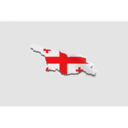 Georgia Map Flag - DecalsHouse
