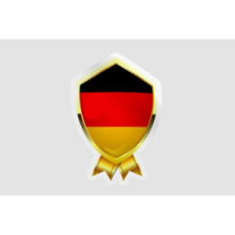 Germany Flag Badge Style 4 - DecalsHouse