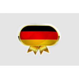 Germany Flag Badge Style 5 - DecalsHouse