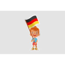 Germany Flag Boy Flag Style 2 - DecalsHouse