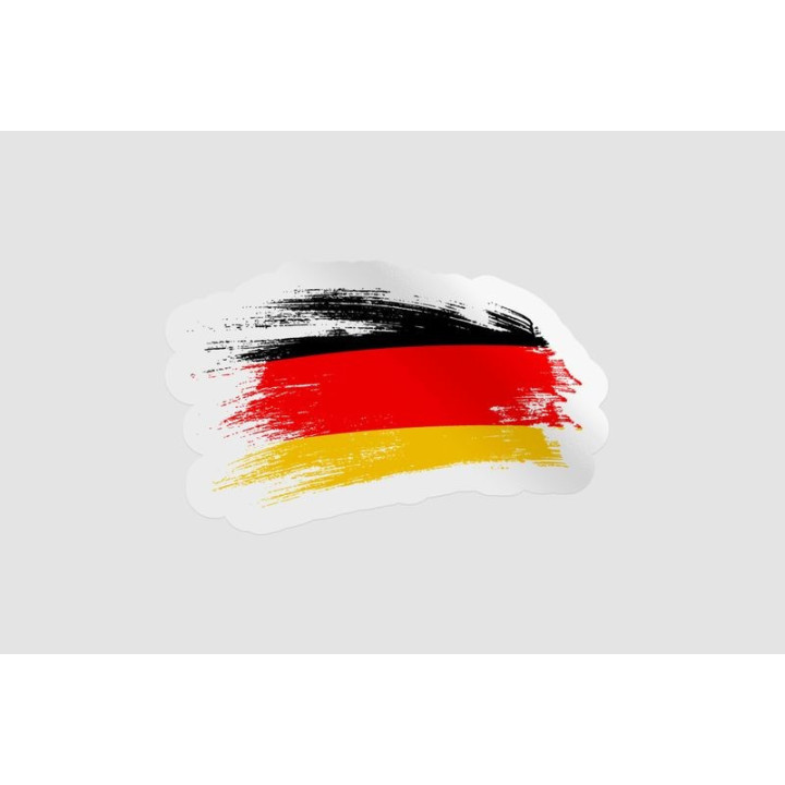 Germany Flag Brush Style 4 - DecalsHouse