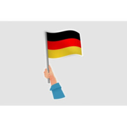 Germany Flag Hand Style 2 - DecalsHouse