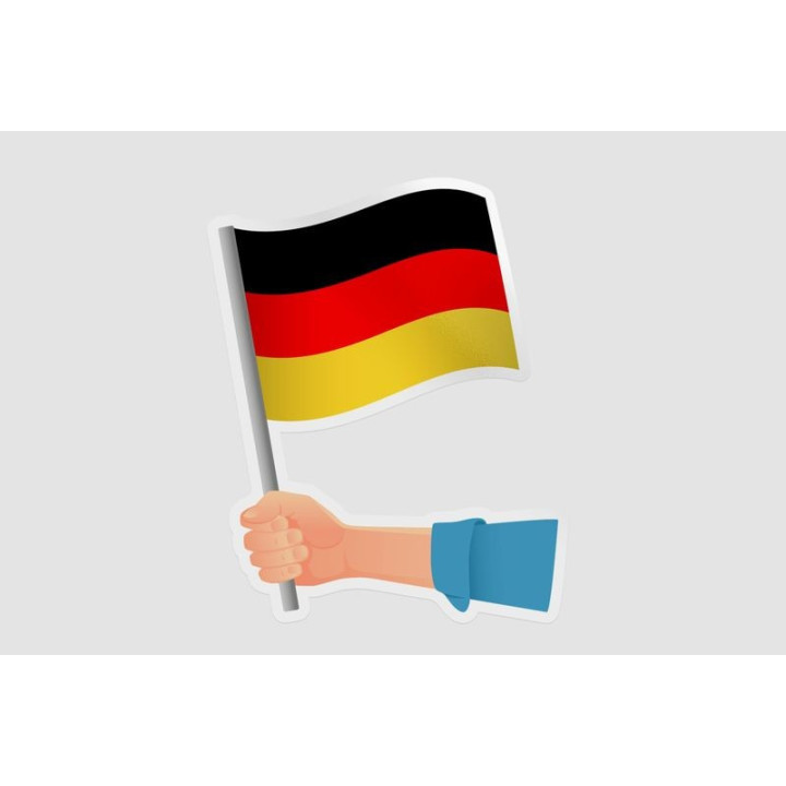 Germany Flag Hand - DecalsHouse