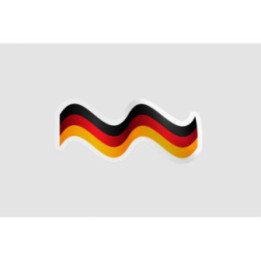 Germany Flag Icon Style 12 - DecalsHouse