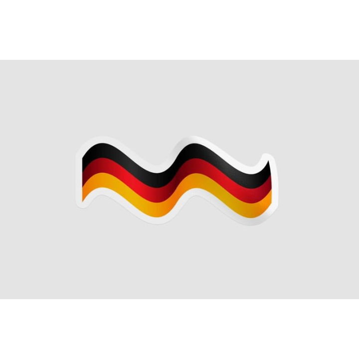 Germany Flag Icon Style 12 - DecalsHouse