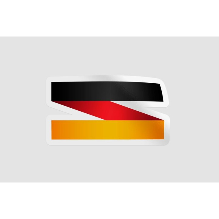 Germany Flag Icon Style 15 - DecalsHouse