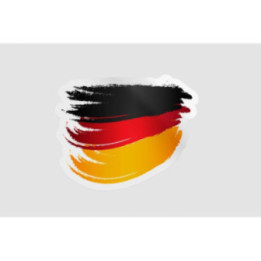 Germany Flag Icon Style 16 - DecalsHouse