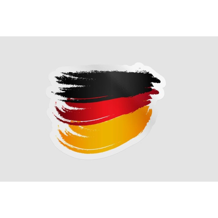 Germany Flag Icon Style 16 - DecalsHouse