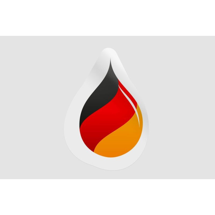 Germany Flag Icon Style 19 - DecalsHouse