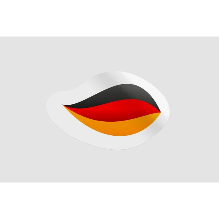 Germany Flag Icon Style 21 - DecalsHouse