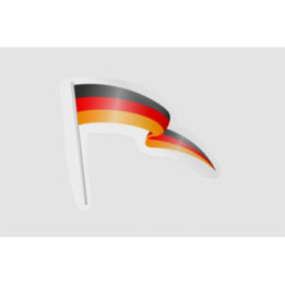 Germany Flag Icon Style 23 - DecalsHouse