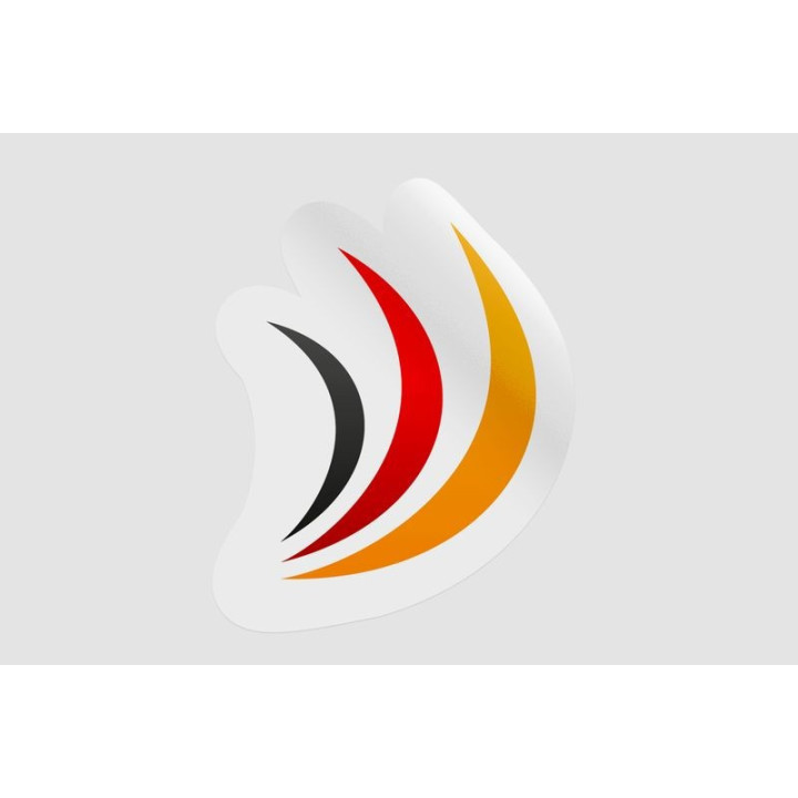 Germany Flag Icon Style 25 - DecalsHouse