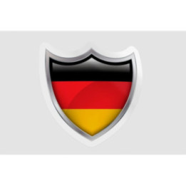 Germany Flag Icon Style 28 - DecalsHouse