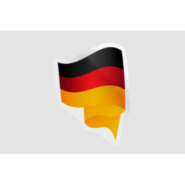 Germany Flag Icon Style 6 - DecalsHouse