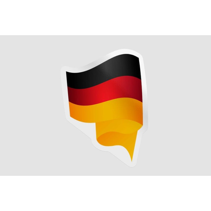 Germany Flag Icon Style 6 - DecalsHouse