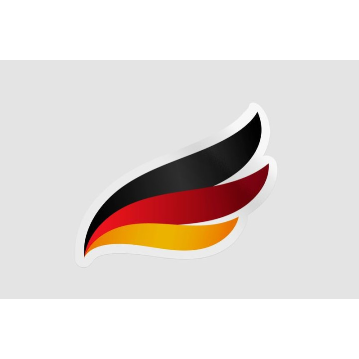 Germany Flag Icon Style 7 - DecalsHouse