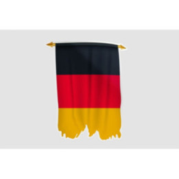 Germany Flag Pennant Style 2 - DecalsHouse