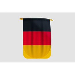 Germany Flag Pennant Style 5 - DecalsHouse