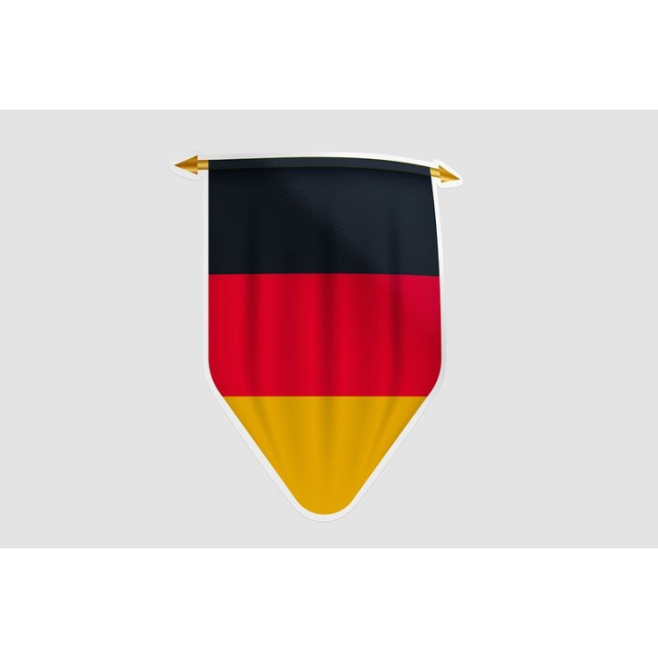 Germany Flag Pennant Style 7 - DecalsHouse