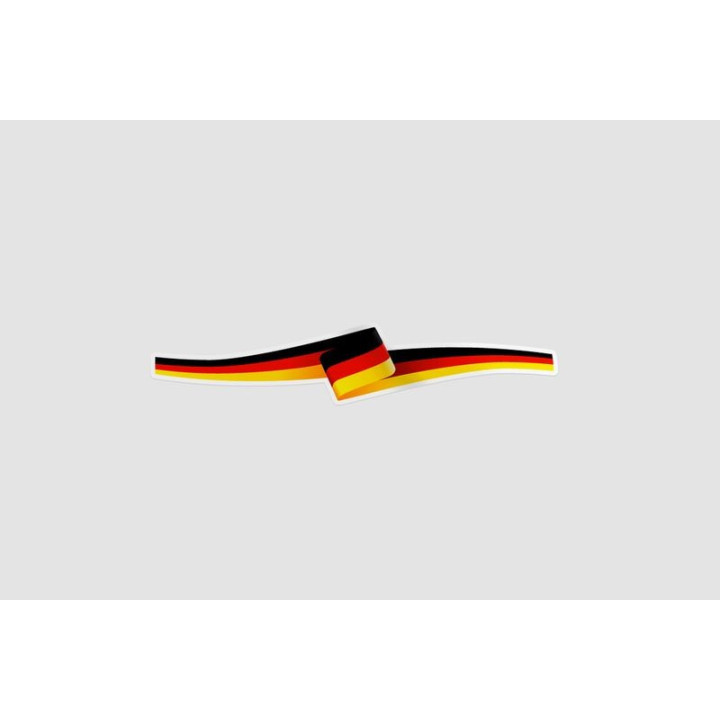 Germany Flag Ribbon Style 2 - DecalsHouse