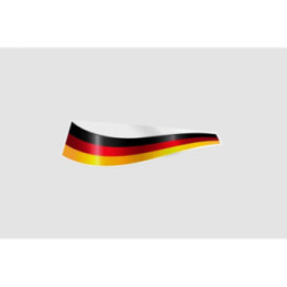 Germany Flag Ribbon Style 3 - DecalsHouse