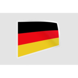 Germany Flag Template Style 6 - DecalsHouse