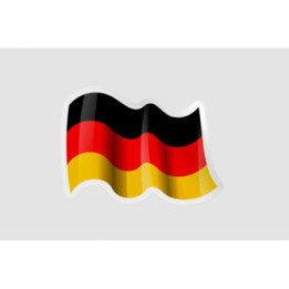 Germany Flag Waving Style 11 - DecalsHouse