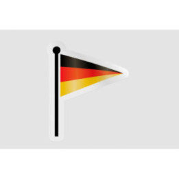 Germany Flag Waving Style 15 - DecalsHouse
