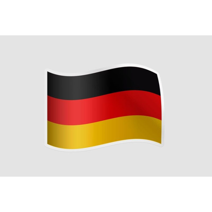 Germany Flag Waving Style 2 - DecalsHouse