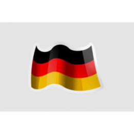 Germany Flag Waving Style 8 - DecalsHouse