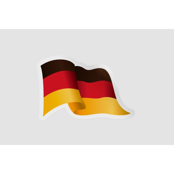 Germany Flag Waving - DecalsHouse