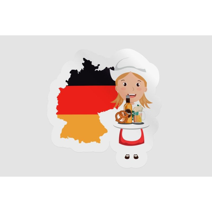 Germany Map Culture Style 2 - DecalsHouse