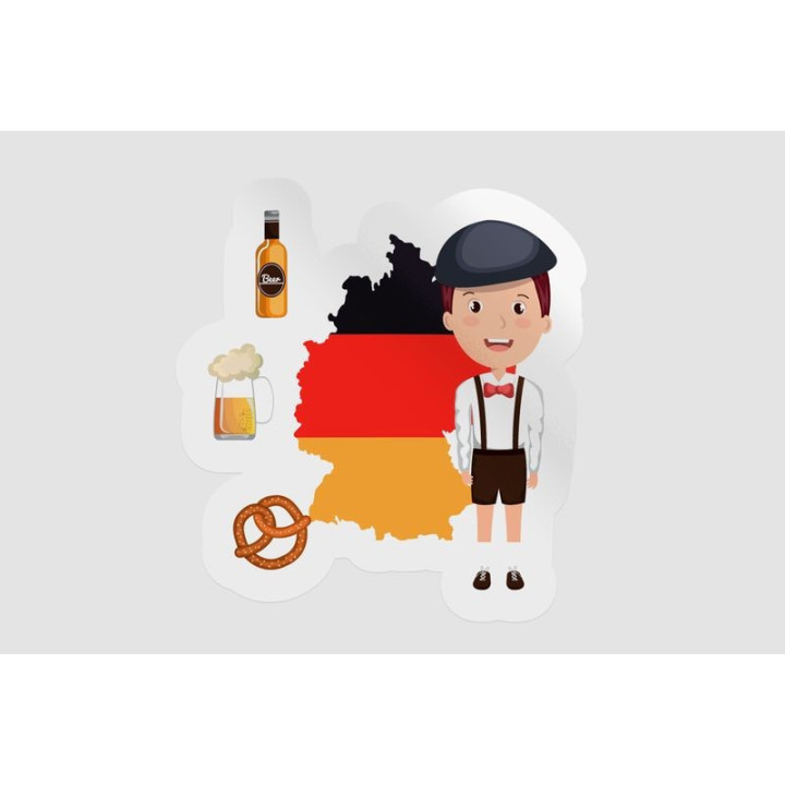 Germany Map Culture - DecalsHouse