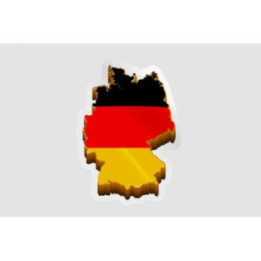 Germany Map Flag Style 4 - DecalsHouse
