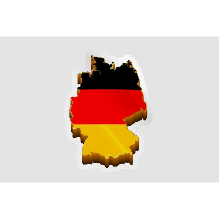 Germany Map Flag Style 4 - DecalsHouse