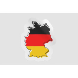 Germany Map Flag Style 6 - DecalsHouse