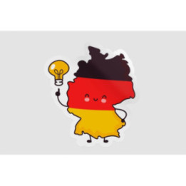Germany Map Funny Face Style 7 - DecalsHouse
