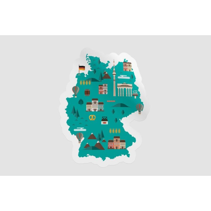 Germany Map Icons - DecalsHouse
