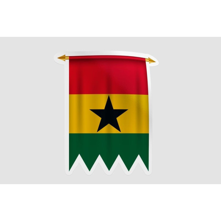 Ghana Flag Pennant - DecalsHouse