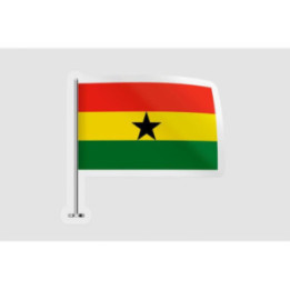 Ghana Flag Style 4 - DecalsHouse