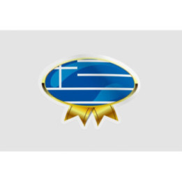Greece Flag Badge Style 2 - DecalsHouse