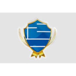 Greece Flag Badge Style 6 - DecalsHouse