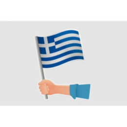 Greece Flag Hand - DecalsHouse