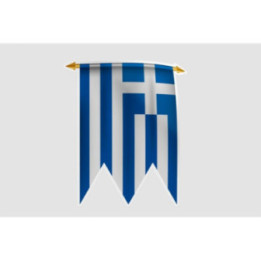 Greece Flag Pennant Style 10 - DecalsHouse
