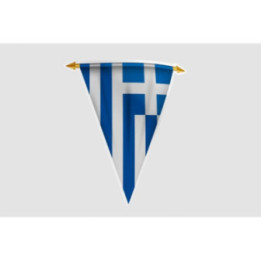 Greece Flag Pennant Style 4 - DecalsHouse