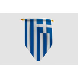 Greece Flag Pennant Style 7 - DecalsHouse
