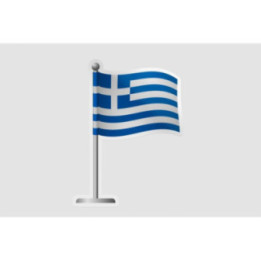 Greece Flag Pole - DecalsHouse