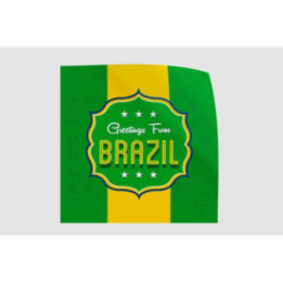 Greeting From Brazil Dh Sticker - DecalsHouse