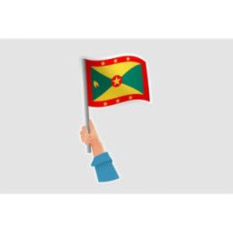 Grenada Flag Hand Style 2 - DecalsHouse