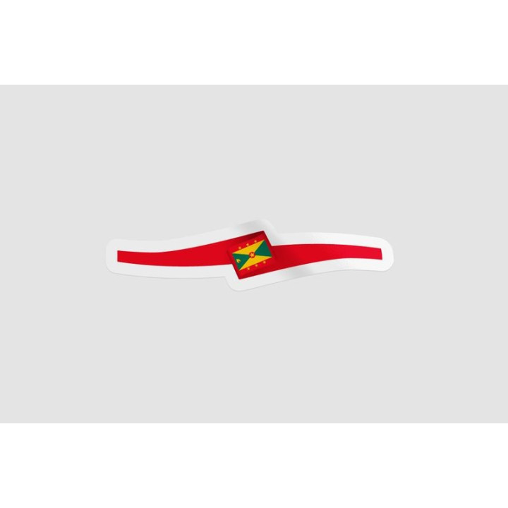 Grenada Flag Ribbon Style 2 - DecalsHouse